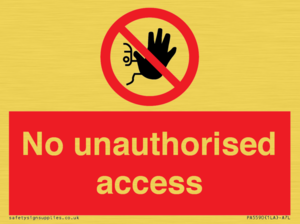 No unauthorised access